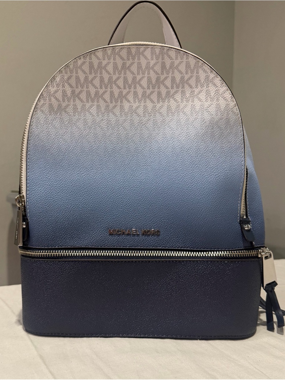 Michael Kors Ombre Blue Signature Jet Set Backpack